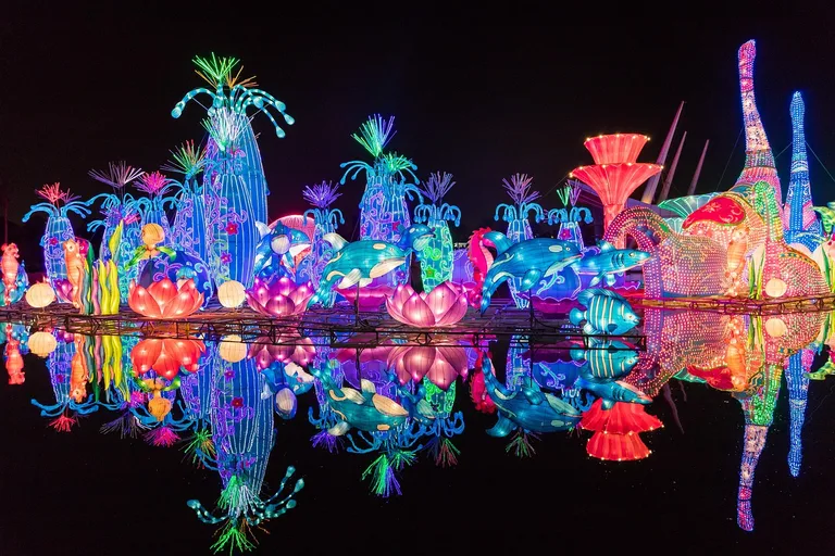 Dubai Garden Glow и Dinosaur Park: Магия огней в Забиль Парке