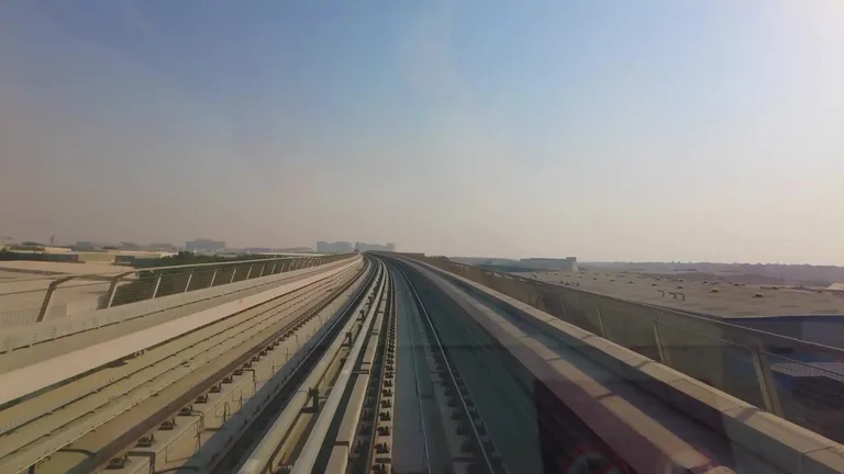 Вид на станция метро Expo 2020 — маршрут по знаковым местам Дубая.